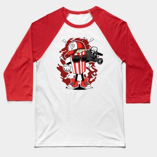 POPCORN CAMERAMAN Baseball T-Shirt